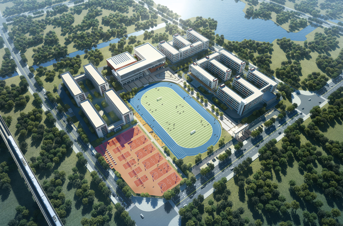 新建區(qū)職業(yè)技術學校新校區(qū)建設項目首棟主體結(jié)構順利封頂