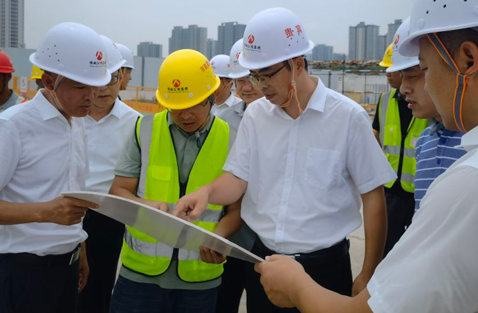 市政公用集團副總經(jīng)理楊閑冬到我司杭政儲出（2023）4號地塊項目調研安全生產工作